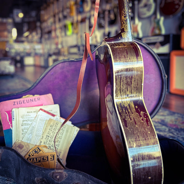 1953 Stadium Archtop w/ DeArmond Guitar Mike, Case, and Lots More!