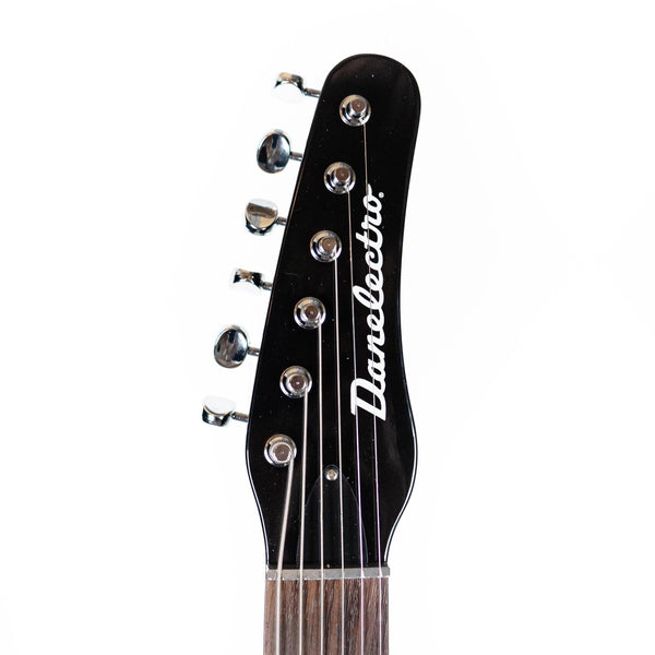 Danelectro '56 Single Cut Bass - Black - Dolphin Headstock Lipstick Pickup - Cumberland Guitars
