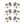 Load image into Gallery viewer, Grover 3x3 Vintage Style Tuning Machine Set - Green Keystone - Nickel Body - Cumberland Guitars