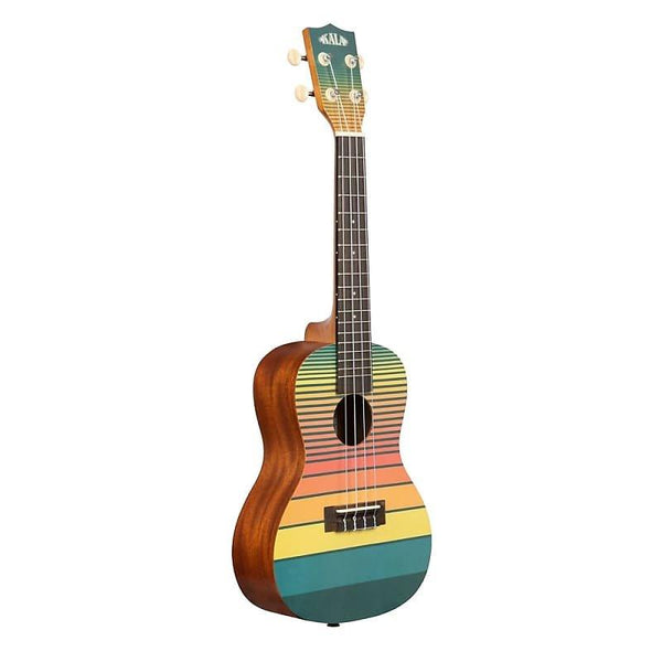 Kala - Surf Ukulele - Dawn Patrol Uke - Retro Graphic - Concert Sized