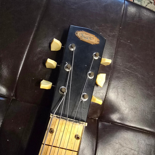 1957 Supro 1400E Supreme Lap Steel - Rare Black Model - w/ Case