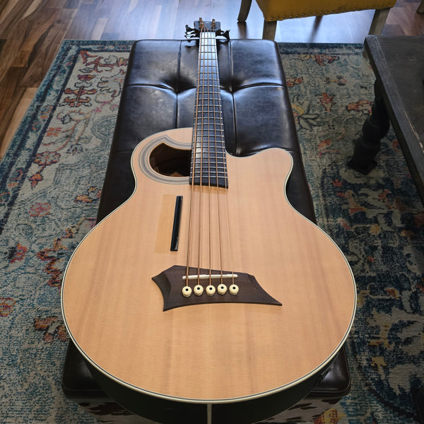 2024 Warwick RockBass Alien Standard - 5-String - Natural Trasparant Satin - Acoustic Electric Bass -w/ Gig Bag