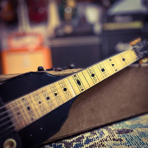 1957 Supro 1400E Supreme Lap Steel - Rare Black Model - w/ Case