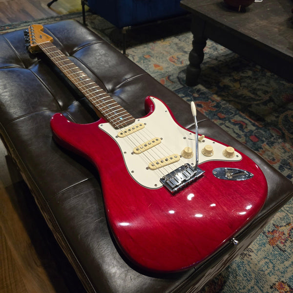2000 Fender American Deluxe Stratocaster - Crimson Red Transparent w/ Gig Bag