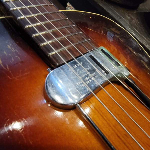 1953 Stadium Archtop w/ DeArmond Guitar Mike, Case, and Lots More!