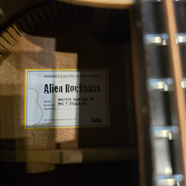 2024 Warwick RockBass Alien Standard - 5-String - Natural Trasparant Satin - Acoustic Electric Bass -w/ Gig Bag