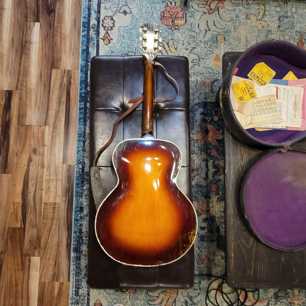 1953 Stadium Archtop w/ DeArmond Guitar Mike, Case, and Lots More!