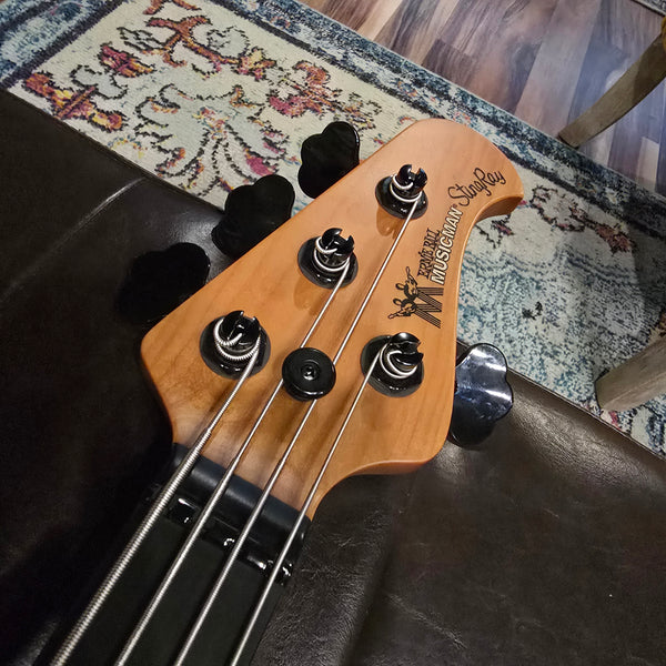 2025 Ernie Ball Music Man StingRay 4 - Tim Commerford Signature - BEAD - Passive - Natural - Artist Model w/ Case