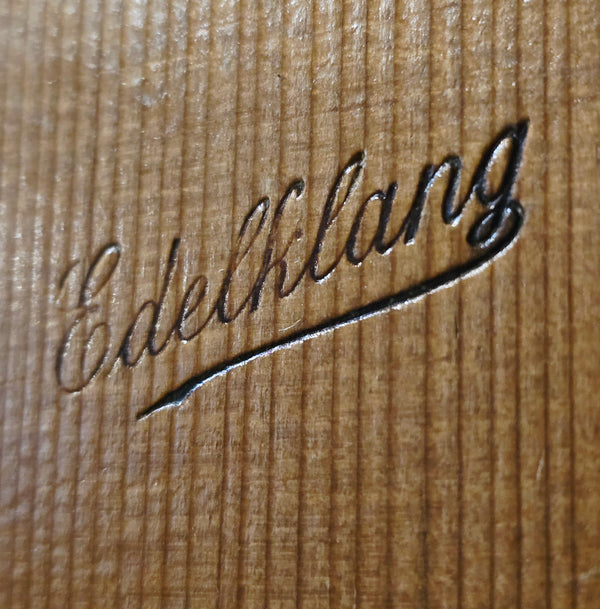 c. 1910 Edelklang German Calace Style Round Bowl Back Mandolin - w/ Case