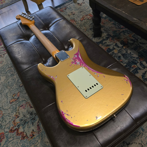 2016 Fender Custom Shop - Wildwood 10 - '61 Strat - Heavy Relic - Aztec Gold / Pink Paisley - Cruz Pickups
