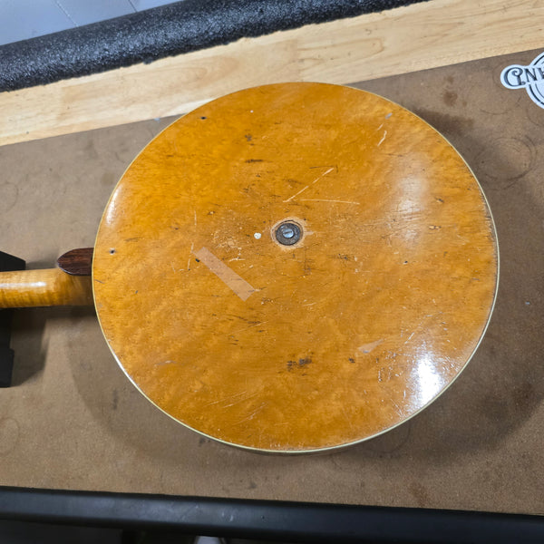 Ancient Vintage Mystery Banjo - 4-String Tenor - Maple - Resonator - PROJECT - Needs Work