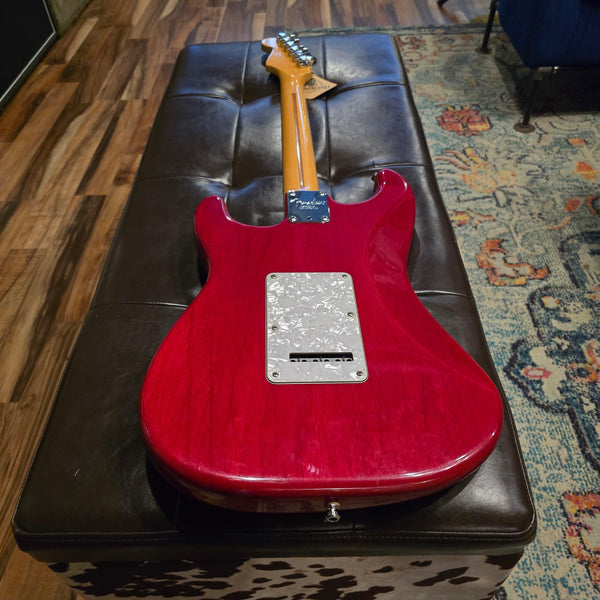 2000 Fender American Deluxe Stratocaster - Crimson Red Transparent w/ Gig Bag