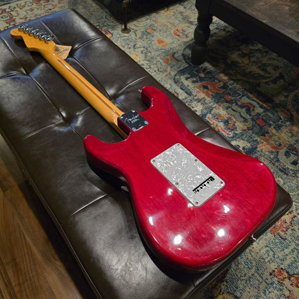 2000 Fender American Deluxe Stratocaster - Crimson Red Transparent w/ Gig Bag