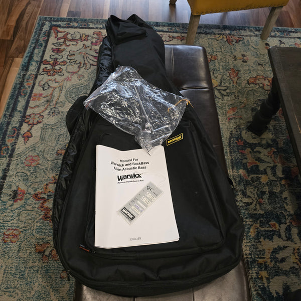 2024 Warwick RockBass Alien Standard - 5-String - Natural Trasparant Satin - Acoustic Electric Bass -w/ Gig Bag