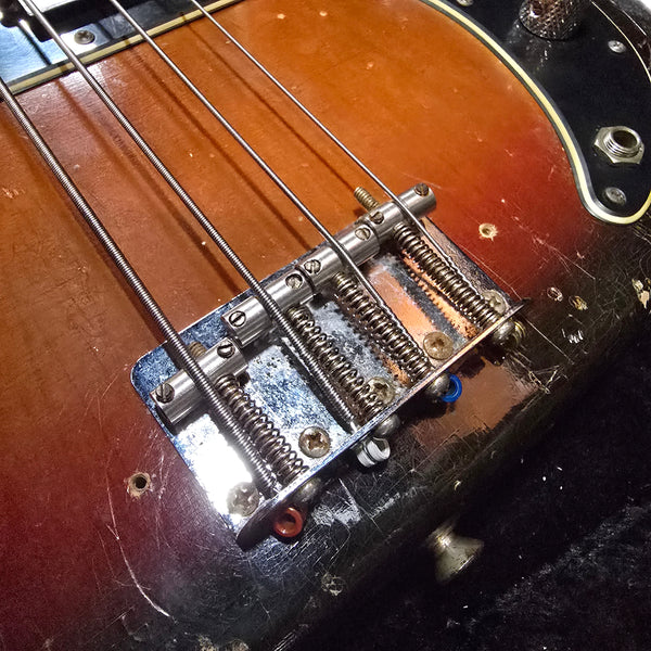 1972 Fender Precision P Bass - Jazz Neck Width - Sunburst - w/Case