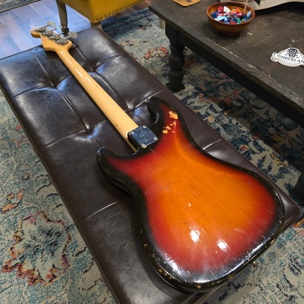 1972 Fender Precision P Bass - Jazz Neck Width - Sunburst - w/Case