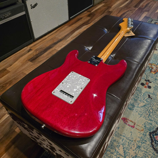 2000 Fender American Deluxe Stratocaster - Crimson Red Transparent w/ Gig Bag