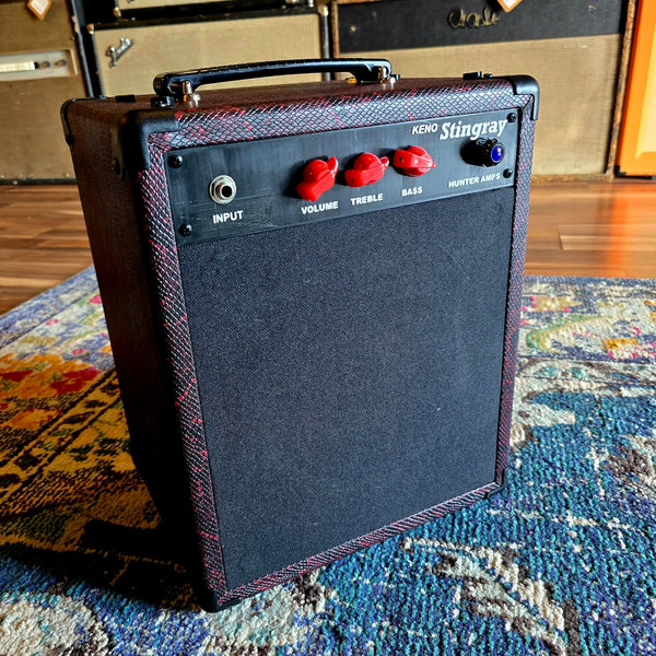 Hunter Amplifiers - Stingray - 4-watt Tube Combo - 8" Speaker - Red Snakeskin