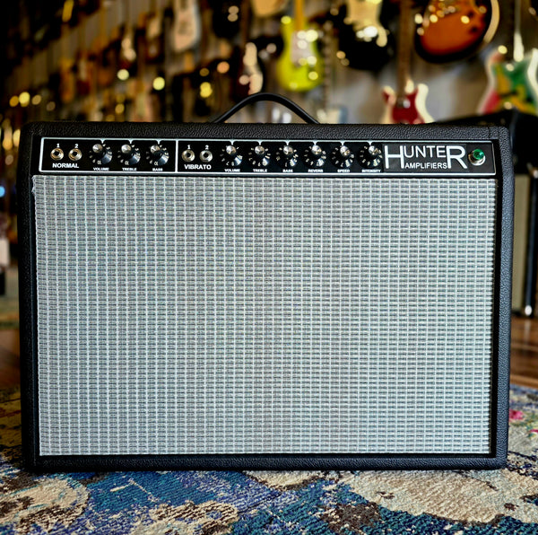 Hunter Amplifiers Deluxe Reverb Tube Combo - Blackface - Handwired
