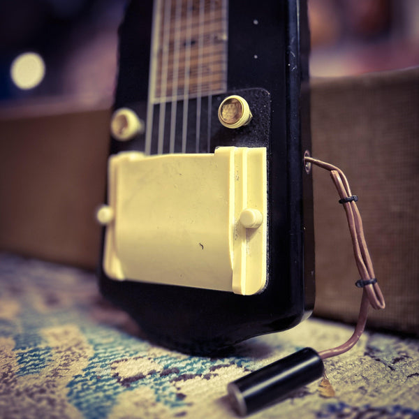 1957 Supro 1400E Supreme Lap Steel - Rare Black Model - w/ Case