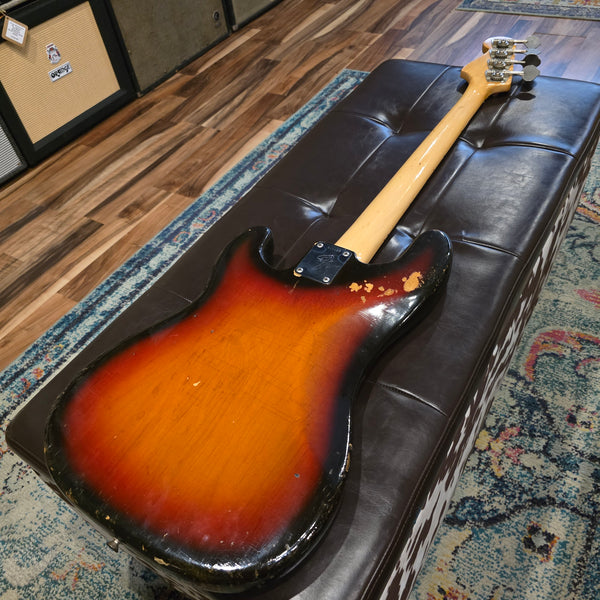 1972 Fender Precision P Bass - Jazz Neck Width - Sunburst - w/Case