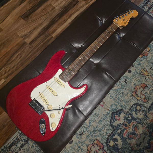 2000 Fender American Deluxe Stratocaster - Crimson Red Transparent w/ Gig Bag