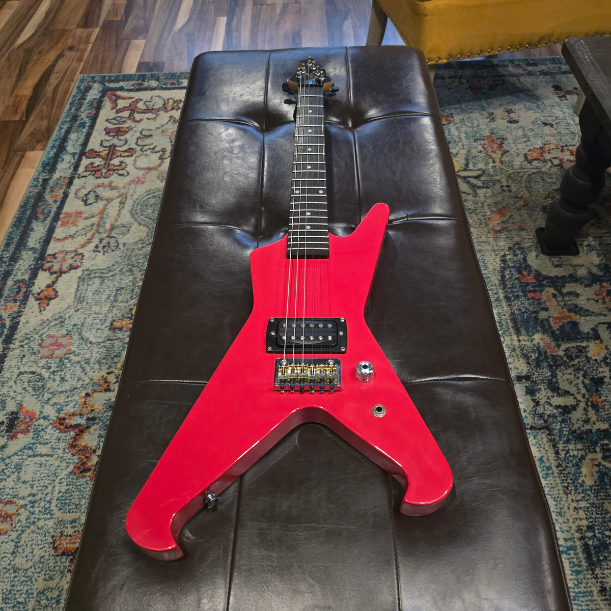 【新品弦張替済】FIRST ACT ミニエレキギター ME274 First Act ME274 RAD X ME-274 Electric Guitar - Red
