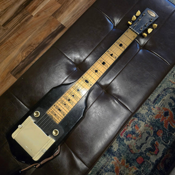 1957 Supro 1400E Supreme Lap Steel - Rare Black Model - w/ Case