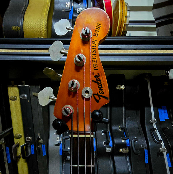 1972 Fender Precision P Bass - Jazz Neck Width - Sunburst - w/Case