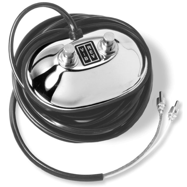 Fender 099-4051-000 2-Button Chrome Footswitch - Vintage Style - Dual RCA