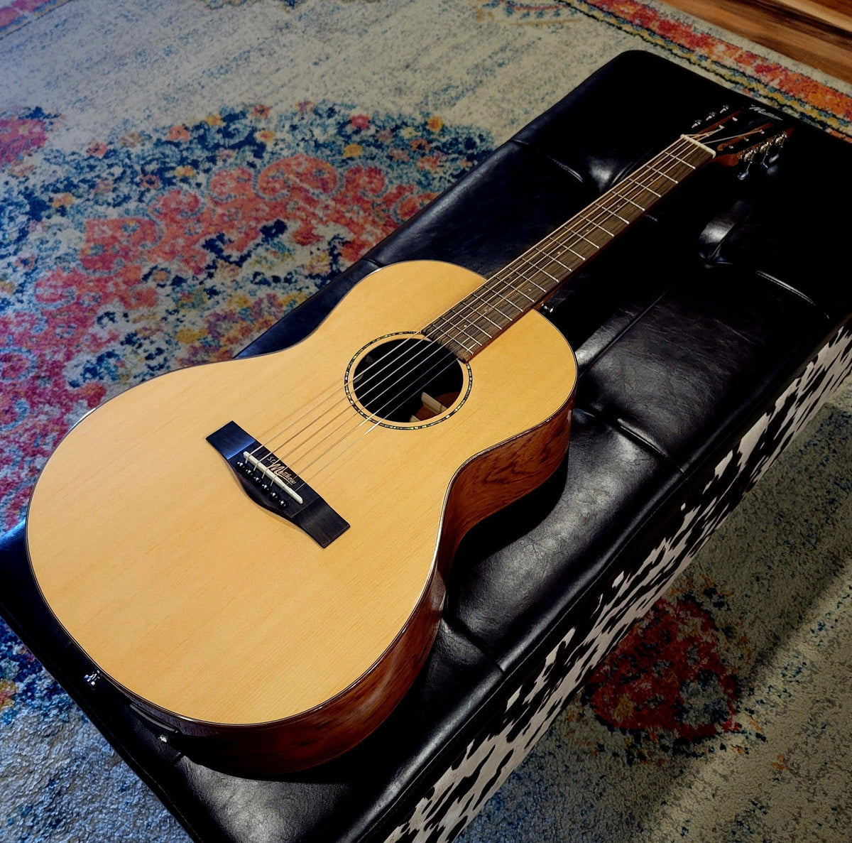 St. Matthew P-2E Acoustic Electric Parlor Guitar w/case