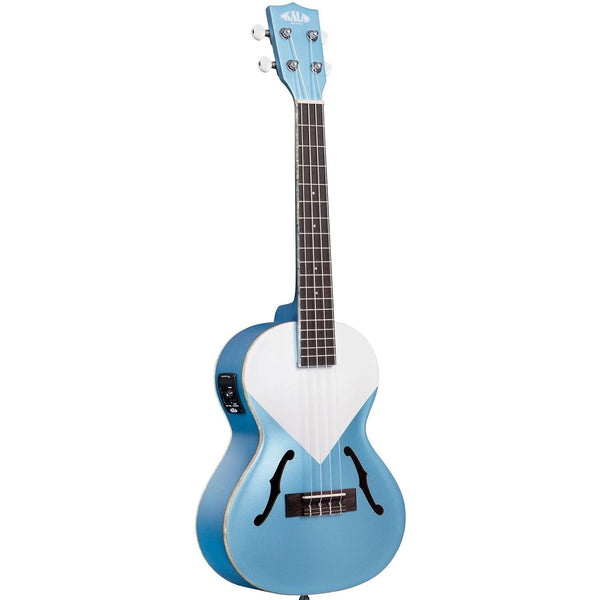 Kala Archtop Tenor Ukulele - Lake Shore Blue - Acoustic Electric Uke - Cumberland Guitars