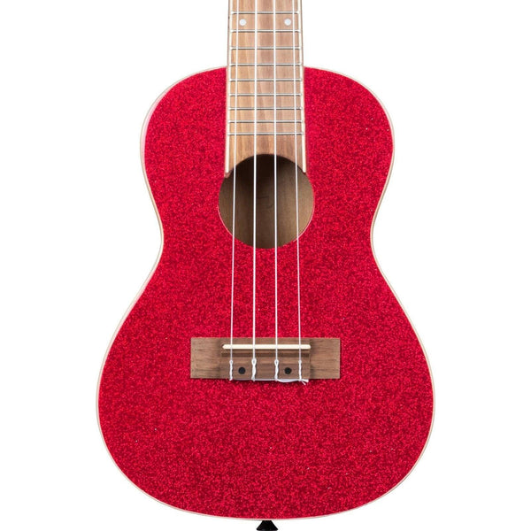 Kala Ritzy Red Concert Ukulele - Uke - Dorothy's Slipper Metalflake Sparkle - Cumberland Guitars