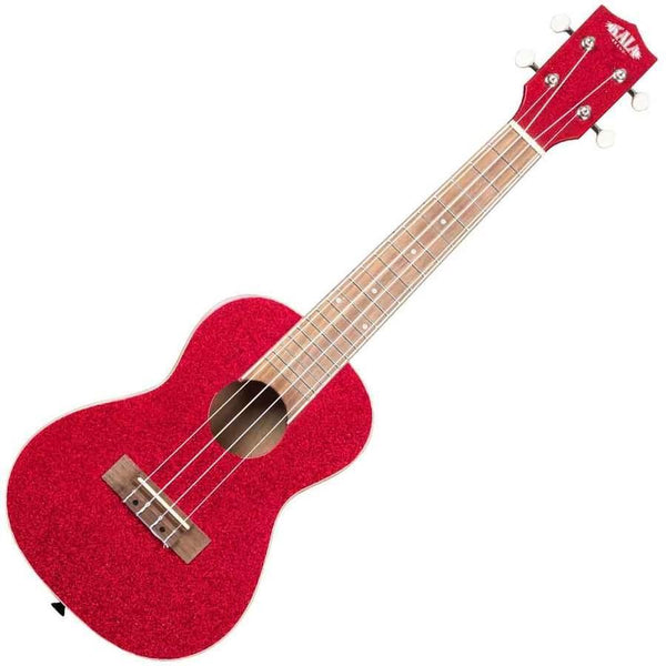 Kala Ritzy Red Concert Ukulele - Uke - Dorothy's Slipper Metalflake Sparkle - Cumberland Guitars