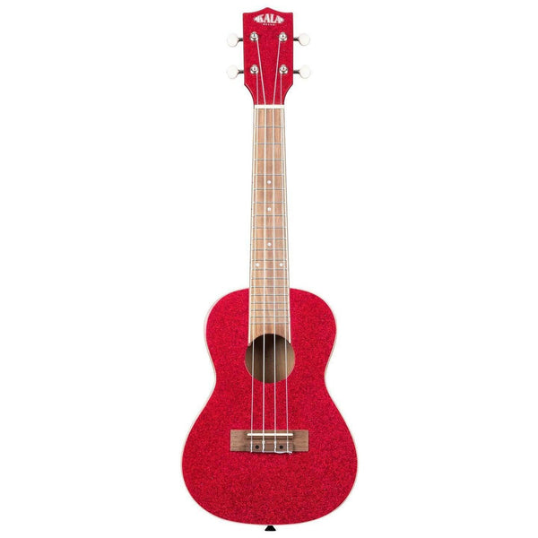 Kala Ritzy Red Concert Ukulele - Uke - Dorothy's Slipper Metalflake Sparkle - Cumberland Guitars