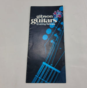 1970 Gibson FlatTop Acoustic 12-String Guitar Catalog Brochure - Case Candy - Cumberland Guitars