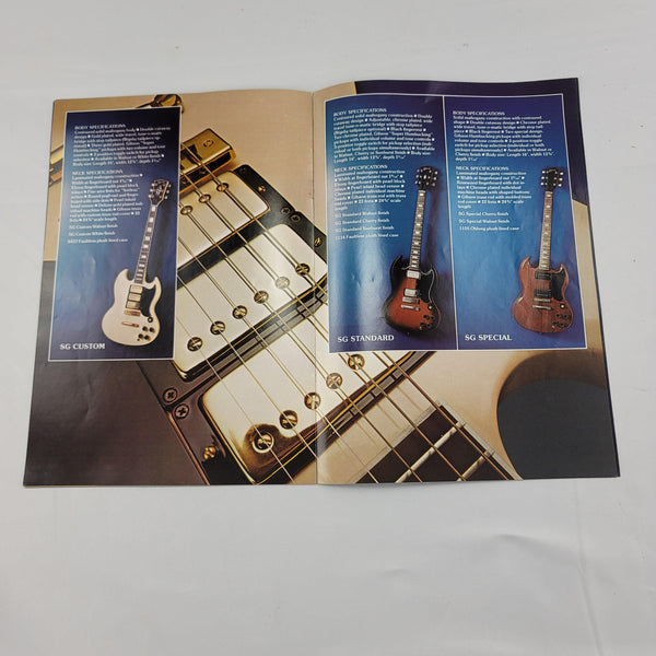 1975 - 1976 Gibson Solidbody Series Guitar Catalog Brochure - Case Candy - Carlos Santana - Cumberland Guitars