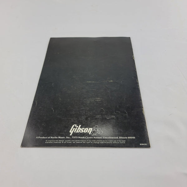 1975 - 1976 Gibson Solidbody Series Guitar Catalog Brochure - Case Candy - Carlos Santana - Cumberland Guitars