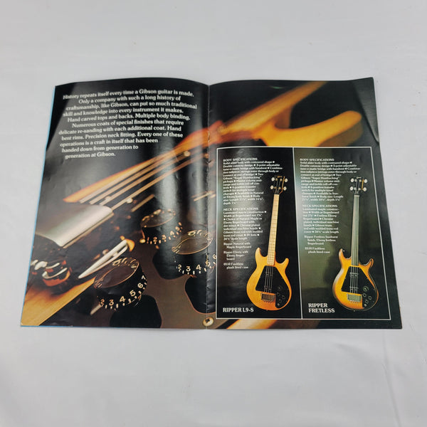 1975 Gibson Electric Bass Series Brochure Catalog - Peter Cetera - Cumberland Guitars