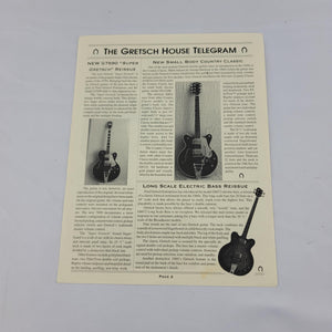 1998 Gretsch House Telegram - Volume 5, Issue 1 - Cumberland Guitars