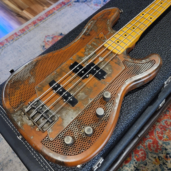 2012 James Trussart - Custom Rusty SteelCaster Bass - Metal Body! - Cumberland Guitars