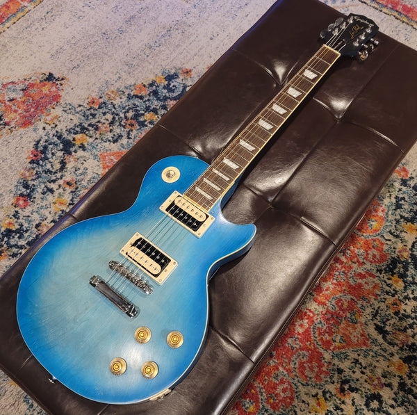 2021 Epiphone Les Paul Traditional IV - Worn Pacific Blue