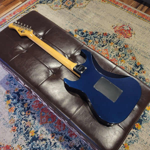 1992 Charvel STX Custom - MIJ Japan - Floyd Rose -Jackson HSS Pickups - Blue w/Hardshell Case - Cumberland Guitars