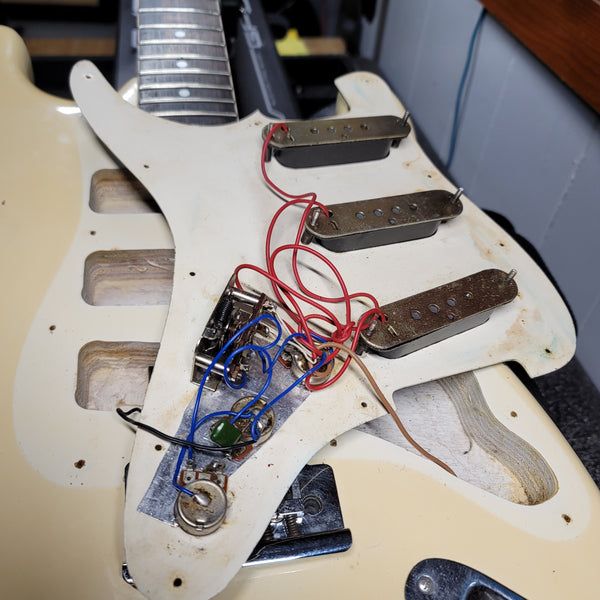 1970's Serviceman Fender Strat - White