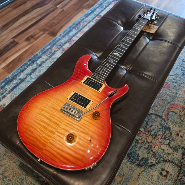 1986 PRS Custom 24 - Birds, Flame Top, Cherry Burst - w/ Case