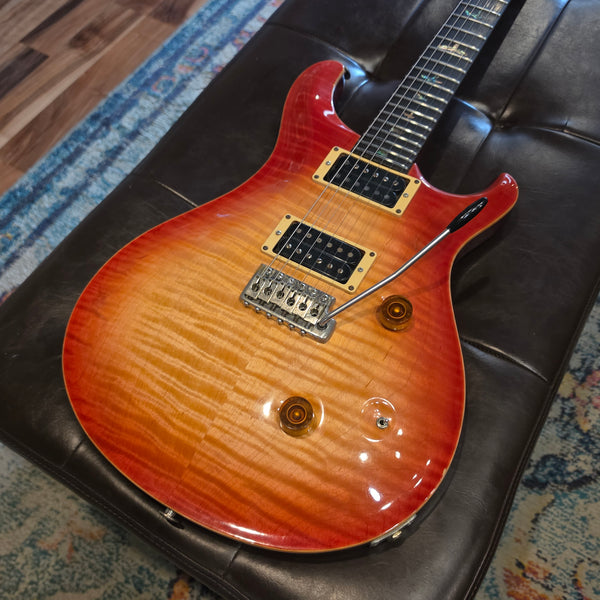 1986 PRS Custom 24 - Birds, Flame Top, Cherry Burst - w/ Case