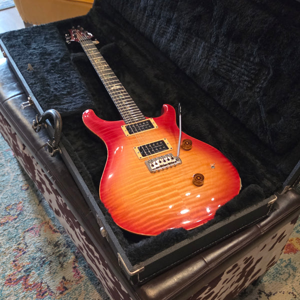 1986 PRS Custom 24 - Birds, Flame Top, Cherry Burst - w/ Case