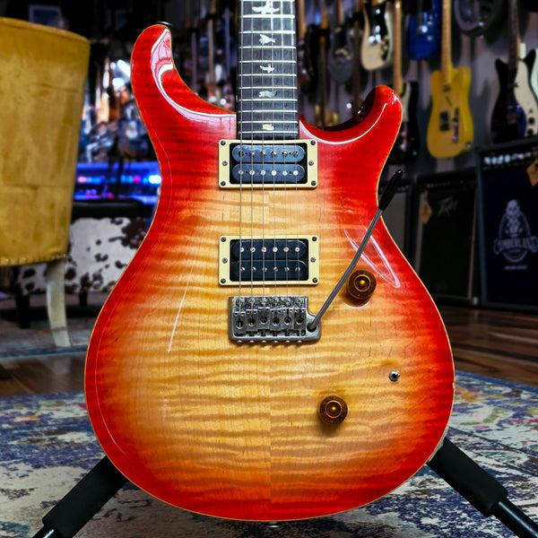 1986 PRS Custom 24 - Birds, Flame Top, Cherry Burst - w/ Case