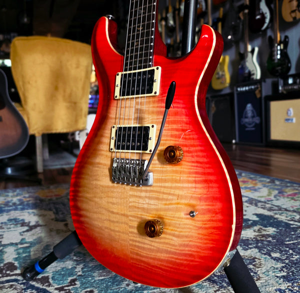 1986 PRS Custom 24 - Birds, Flame Top, Cherry Burst - w/ Case