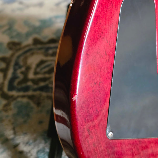 1986 PRS Custom 24 - Birds, Flame Top, Cherry Burst - w/ Case